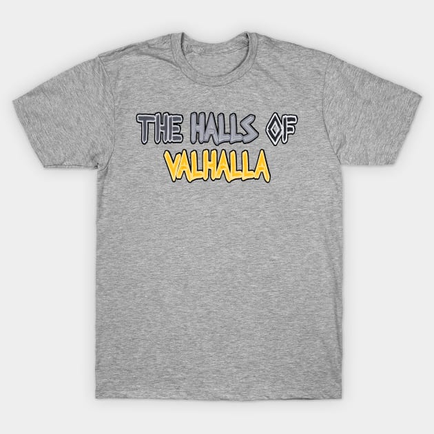 The Halls of Valhalla T-Shirt by Orchid's Art